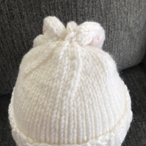 Handmade knit child’s beanie rabbit bunny ears - Picture 4 of 8